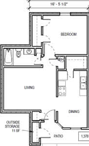 One Bedroom / One Bath